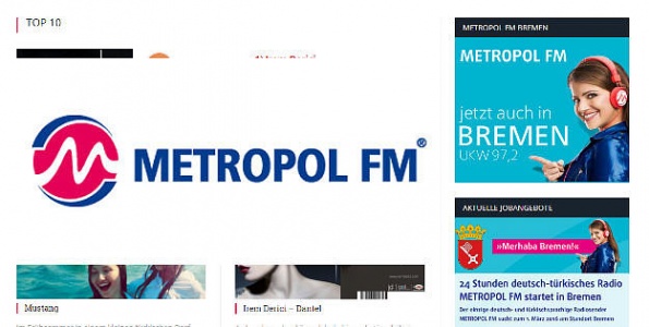 Almanca Türkçe Radyo METROPOL FM artık Bremen’de haberi
