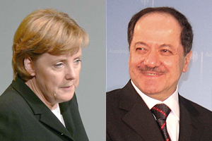 *** Merkel, Barzani'yi kabul etti