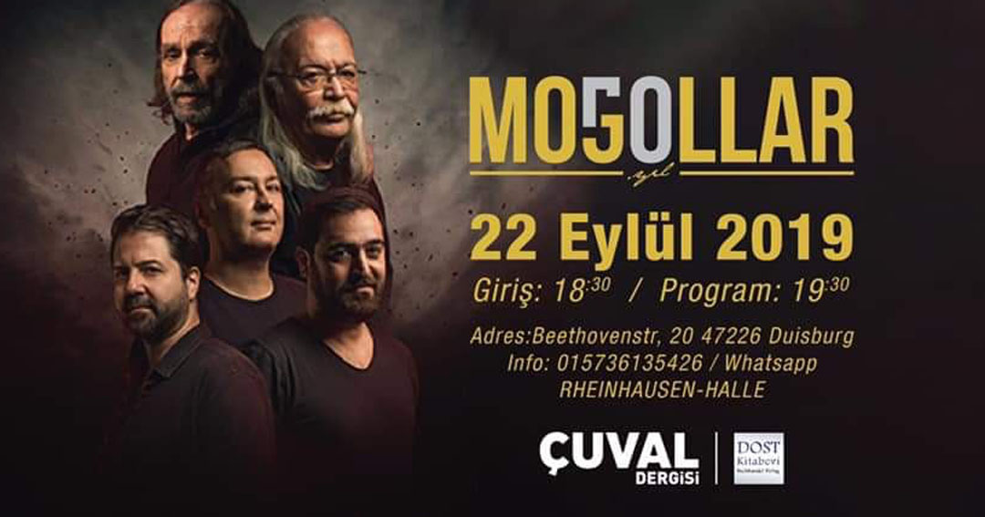 Moğollar Konser için Almanya’ya Duisburg’ a geliyor