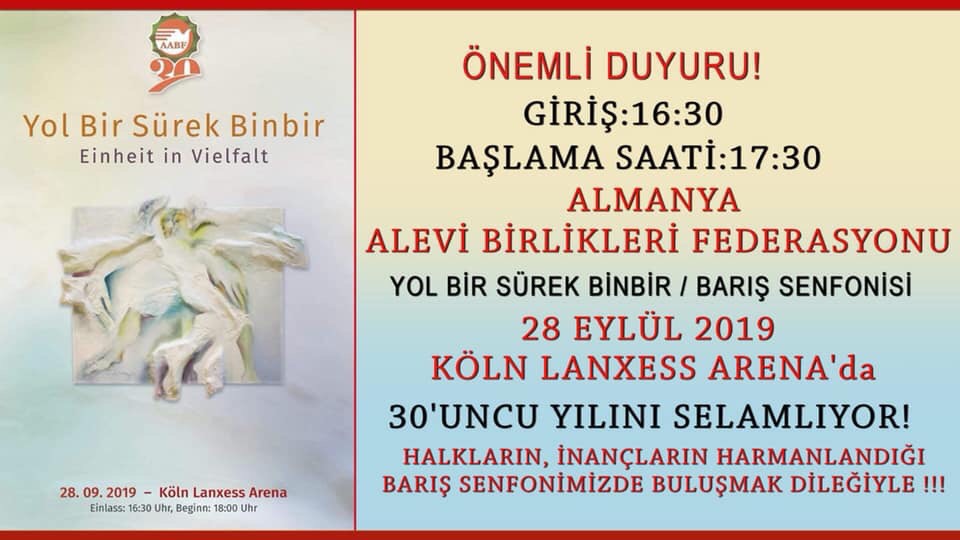 Köln'deki Barış Senfonisi için tüm hazırlıklar tamam