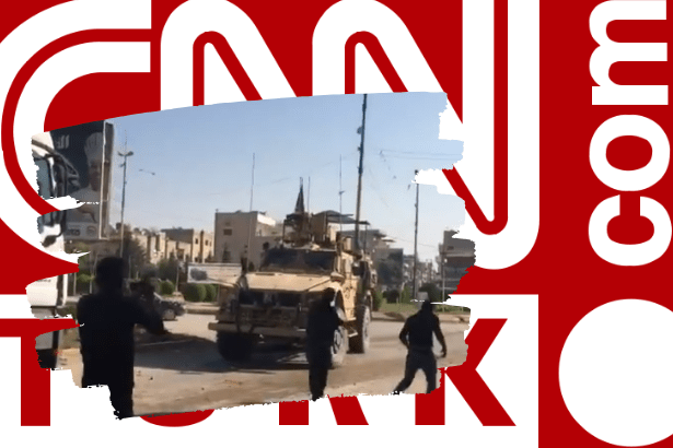 Amerikan askerine atılan taş CNN Türk’e değdi