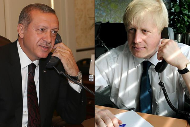 Erdoğan ile Boris Johnson’la telefonda Suriye’deki harekatı görüştü