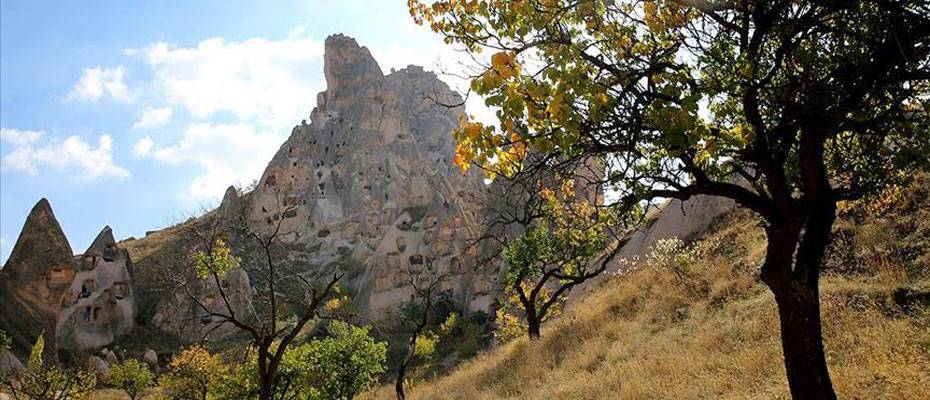 Kapadokya sonbahar renkleriyle cezbediyor