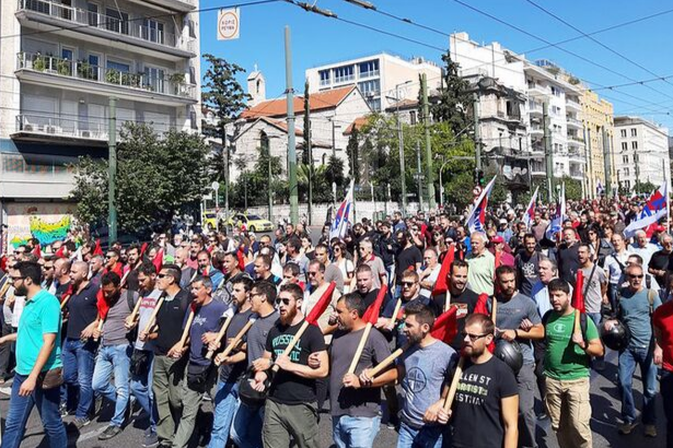 Yunanistan'da ABD-NATO karşıtı eylem