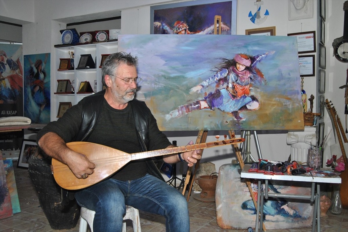 Efe kültürünü tablolarıyla dünyaya tanıtıyor