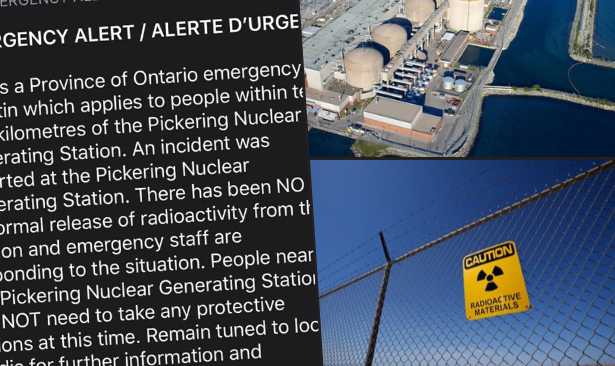 Kanada'da nükleer santralden 'yanlışlıkla' alarm verildi