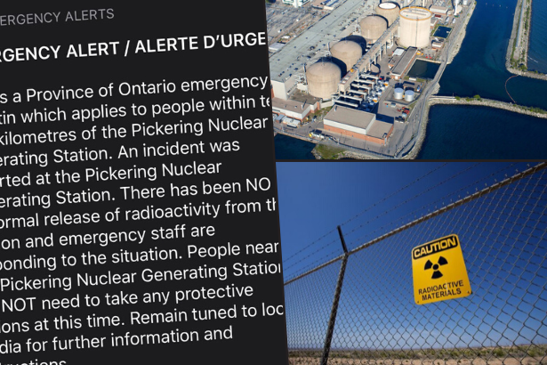 Kanada'da nükleer santralden 'yanlışlıkla' alarm verildi