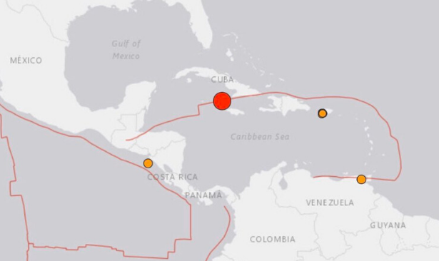 Küba ile Jamaika açıklarında 7,7 büyüklüğünde deprem