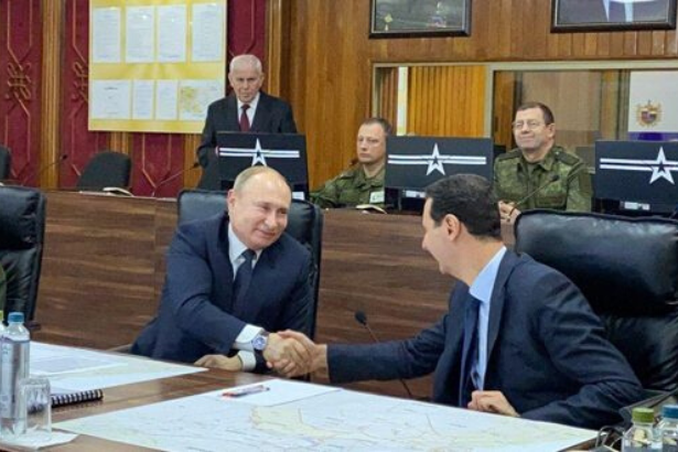 Putin Şam'da Esad'la görüştü