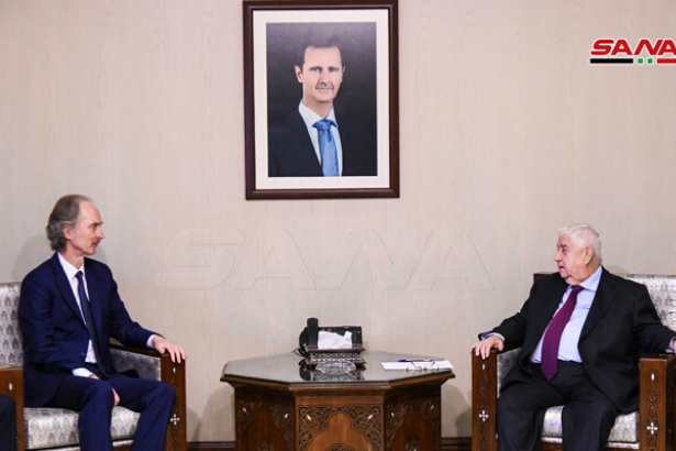 Suriye Dışişleri Bakanı Muallim, BM Temsilcisi Pedersen ile görüştü