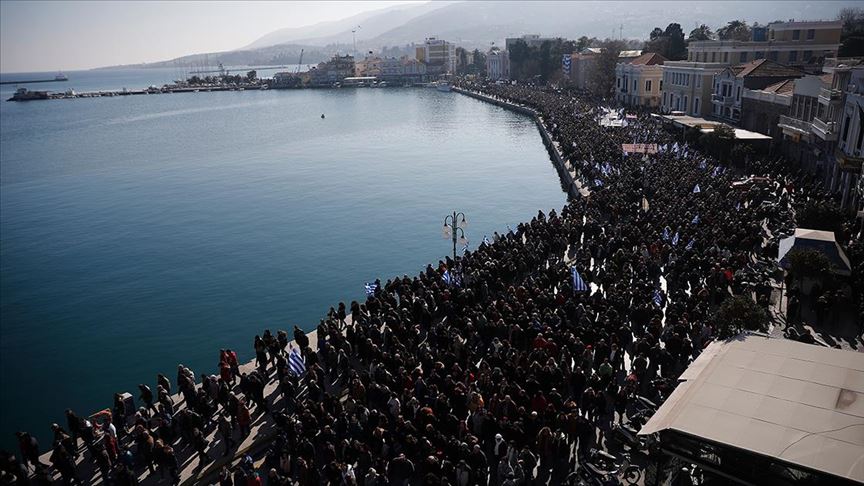 Yunan adalarında ‘göçmen krizi’ grevi