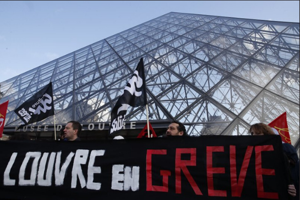 İşçiler Louvre Müzesi'ni kapattı: 'Mona Lisa grevde, Leonardo grevde'