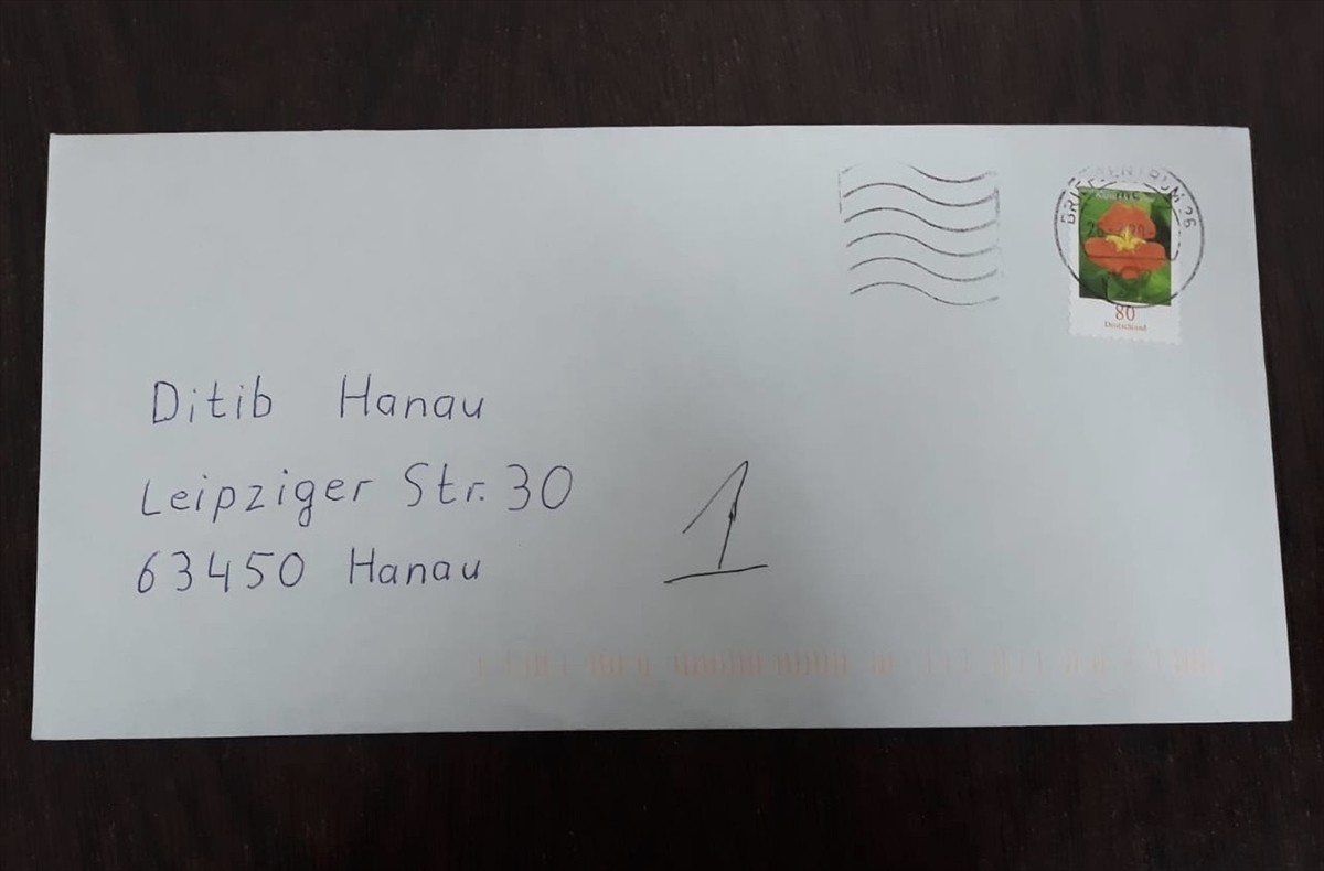 Irkçı terörün hedefi olan Hanau'daki camiye ırkçı mektup