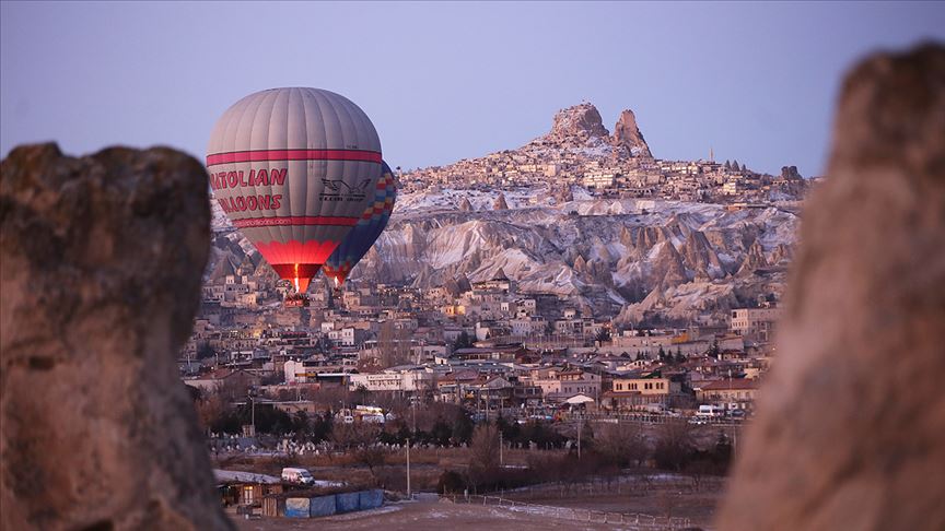 Kapadokya’yı 2020’nin ilk ayında 159 bin turist ziyaret etti