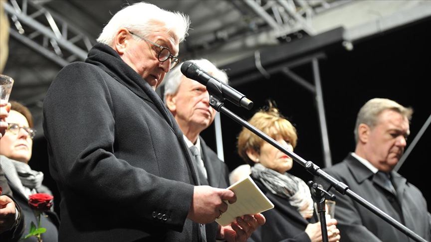Almanya'daki ırkçı terör saldırısında hayatını kaybedenler için anma töreni