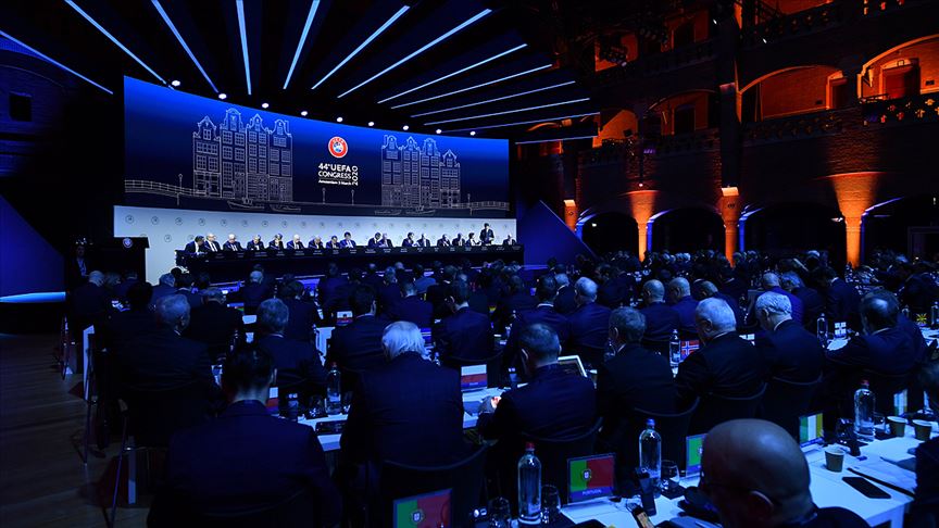 UEFA Kongresi Amsterdam'da yapıldı