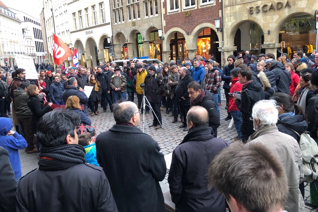 Münster`de Irkçılığa lanet okundu