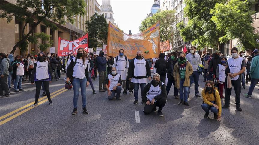 Arjantin’de karantina protestolara engel olamadı