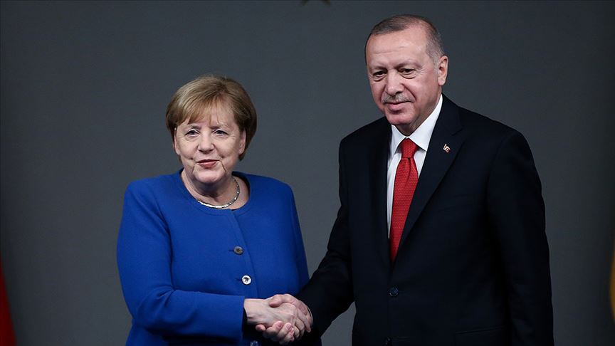 Erdoğan ile Merkel videokonferans görüşmesi gerçekleştirdi