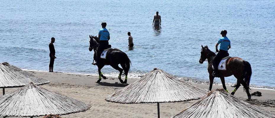 Muğla’nın ünlü plajlarında ‘dört nala’ güvenlik
