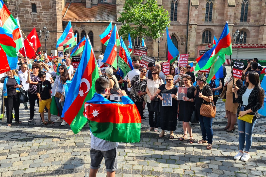Ermenistan Nürnberg’de protesto edildi