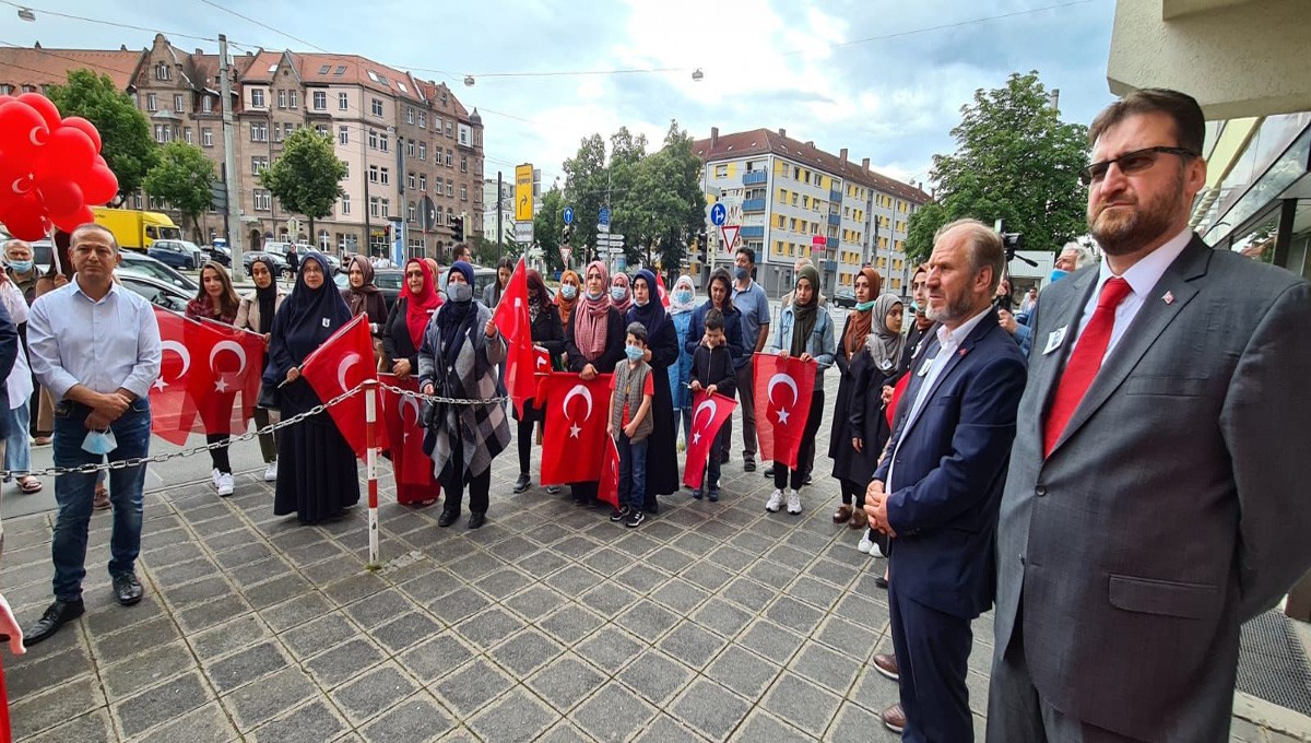 Nürnberg’de, 15 Temmuz Demokrasi ve Milli Birlik Etkinliği