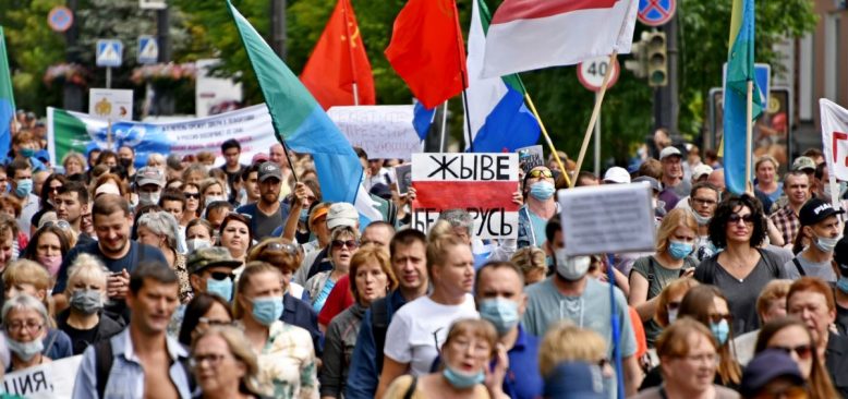 Belarus’ta Gösteriler Yedinci Gününde