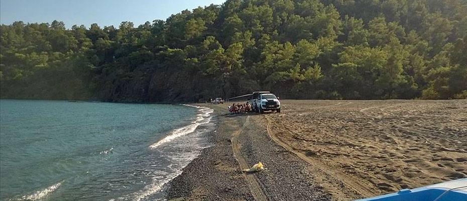 Çıralı’daki caretta caretta yuvalarına arazi araçlarıyla zarar vermişler