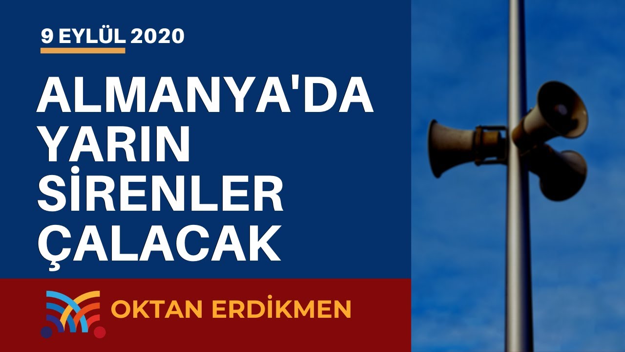 Almanya’da 10 Eylül`de sirenler çalacak