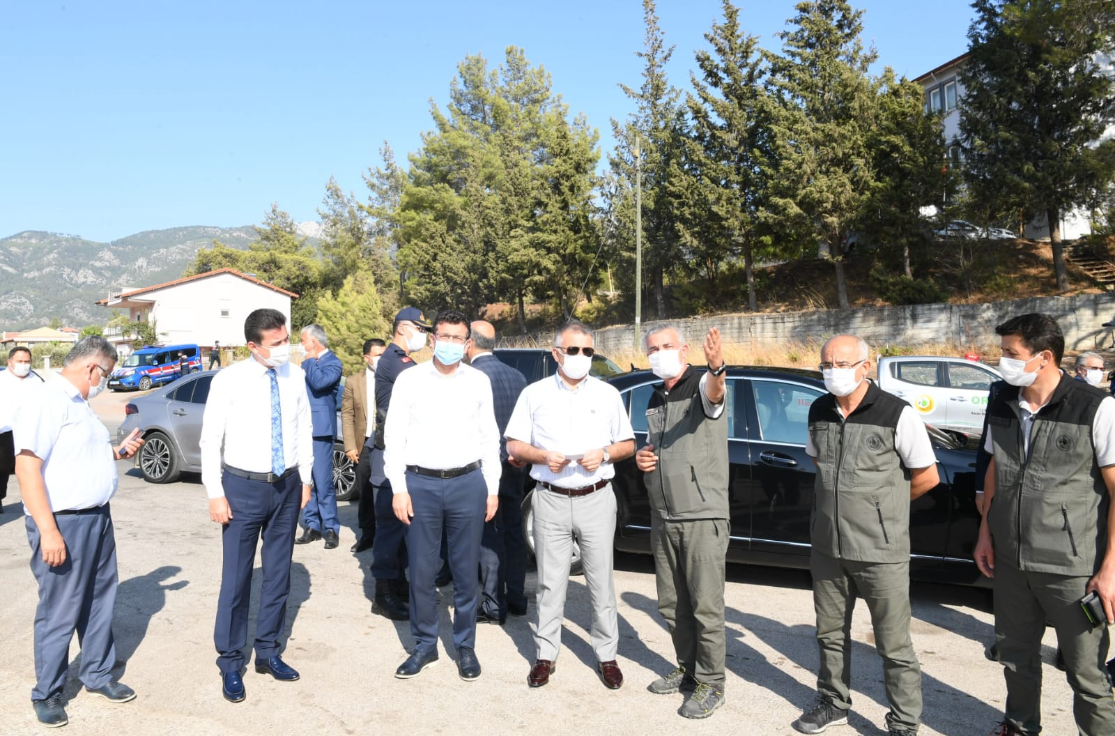 Vali Yazıcı Adrasan’da yanan orman alanlarını inceledi