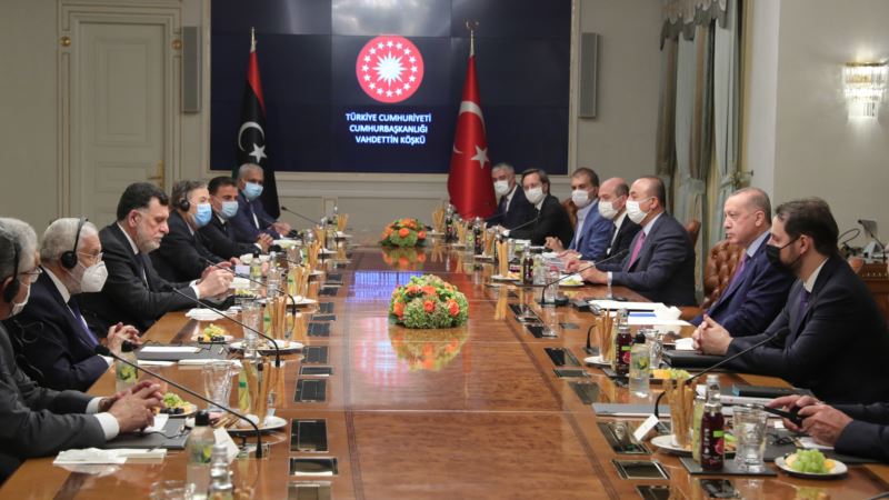 Erdoğan Libya Lideri Serrac’la İstanbul’da Biraraya Geldi