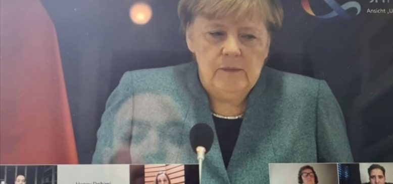 Merkel, STK ile internet üzerinden Kovid-19 ile mücadeleyi görüştü