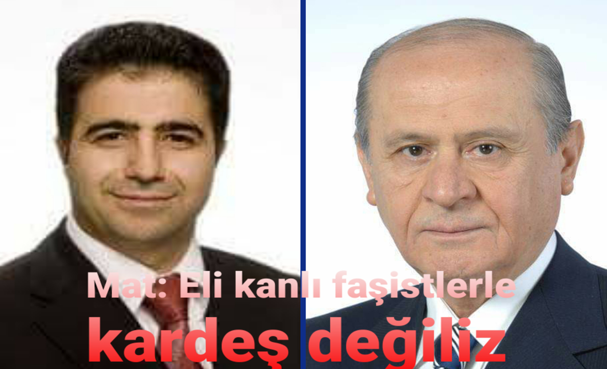 “Eli kanlı faşistlerle kardeş değiliz”