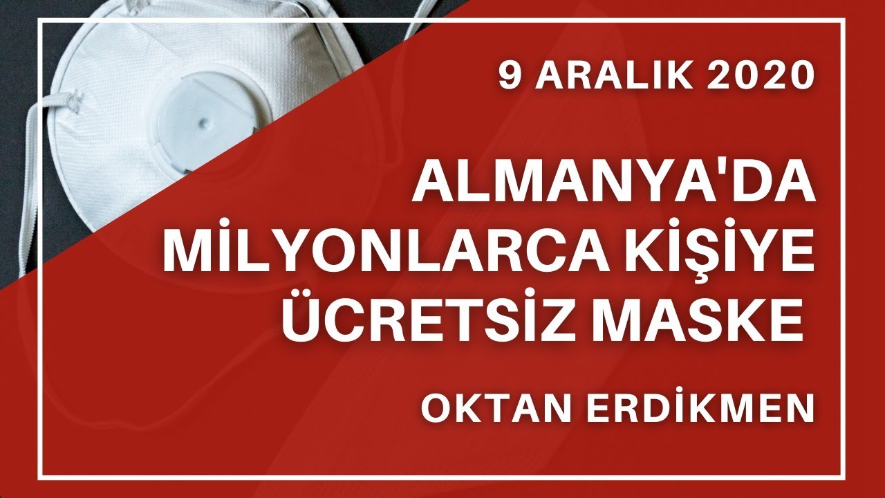 Almanya'da milyonlarca kişiye ücretsiz maske