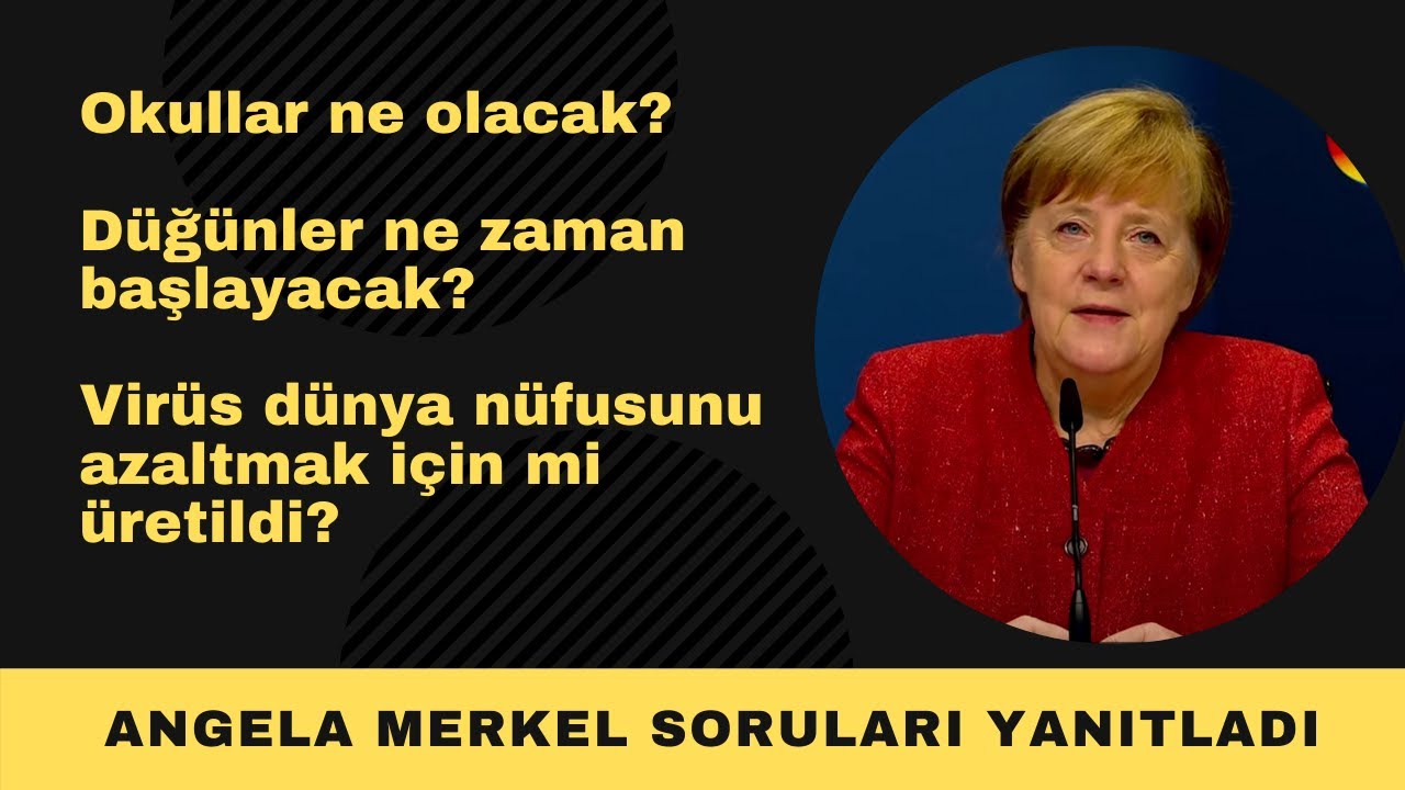 Merkel merak edilen soruları yanıtladı