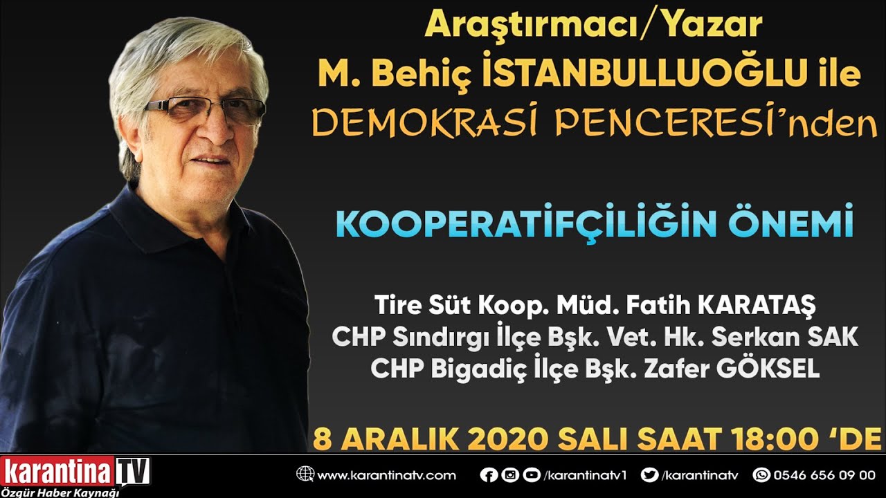 Araştırmacı Yazar İstanbulluoğlu ile Demokrasi Penceresi