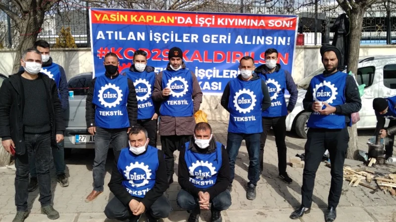 Kod-29 Mağduru Tekstil İşçileri Eylem Başlattı