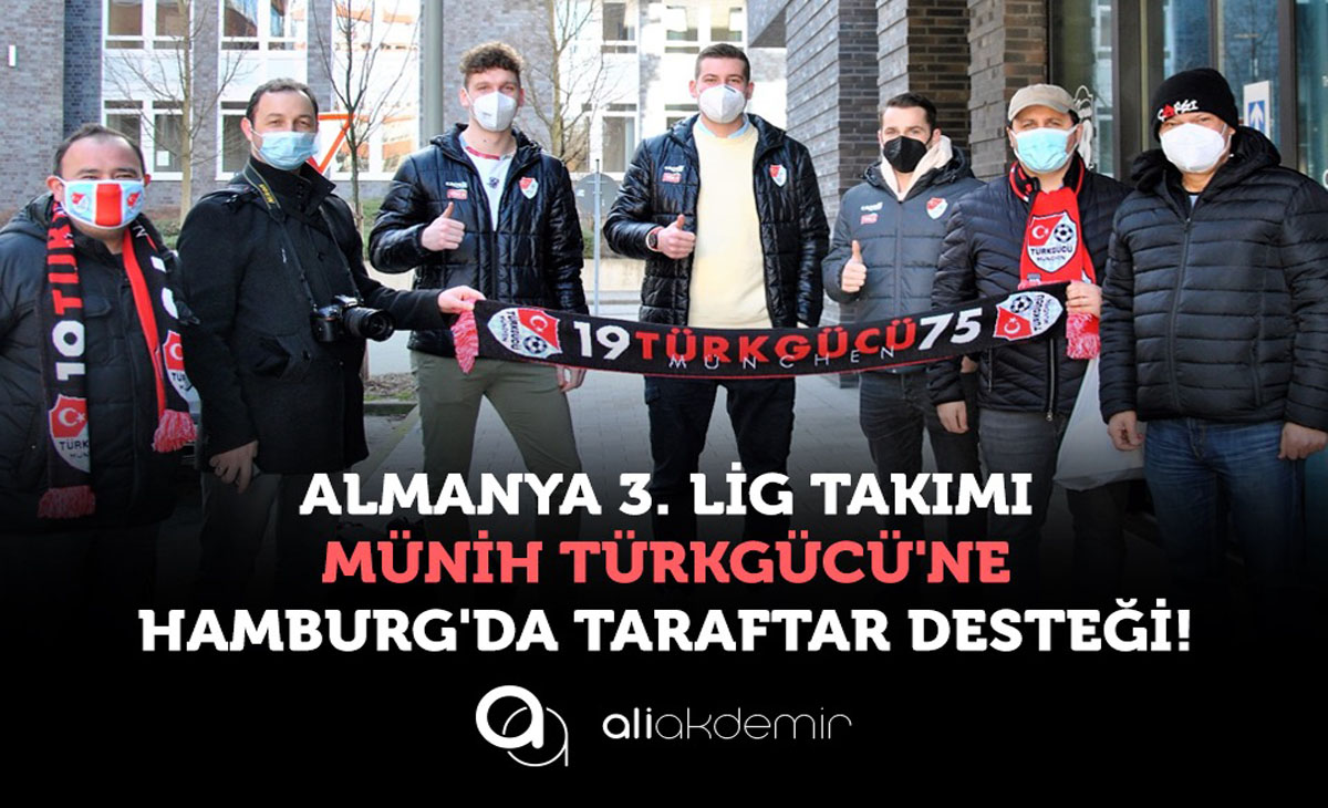 Almanya 3. Lig Takımı Münih Türkgücü'ne Hamburg'da Taraftar Desteği