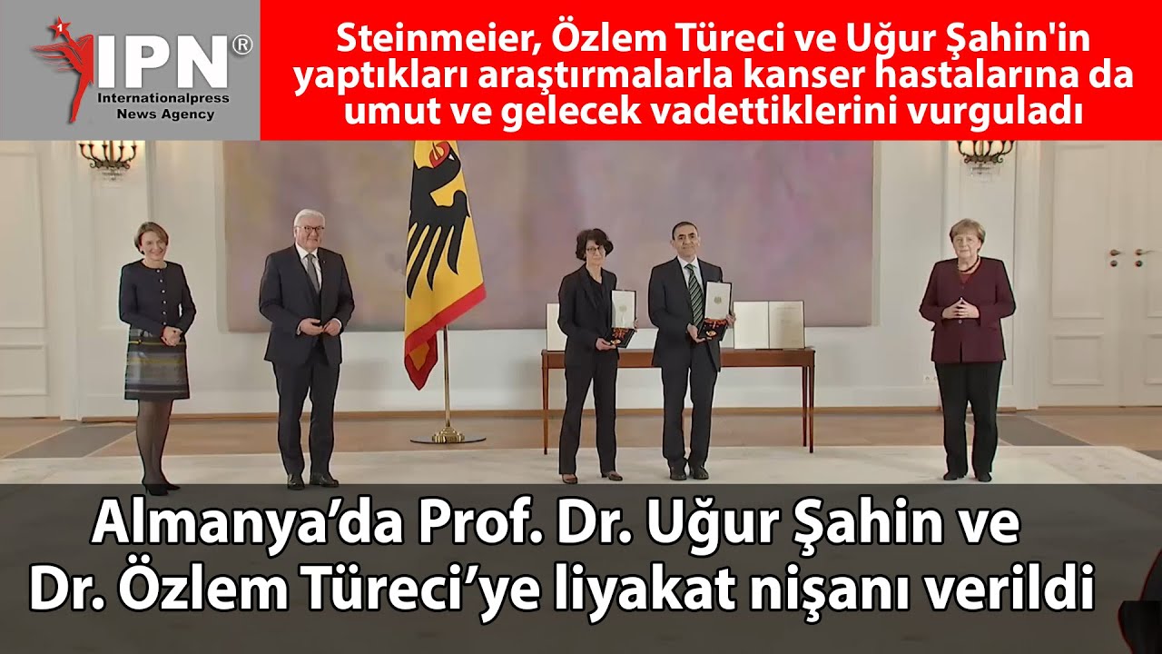 Prof. Dr. Uğur Şahin ile Dr. Özlem Türeci’ye liyakat nişanı verildi