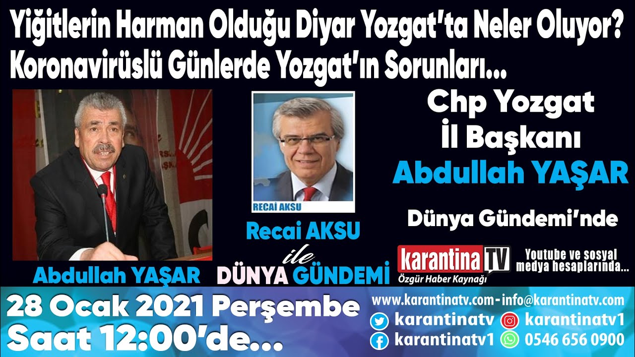 Yiğitlerin Harman Olduğu Diyar Yozgat'ta neler oluyor?