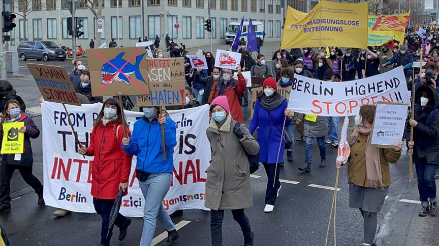 Almanya’da artan konut kiraları protesto edildi