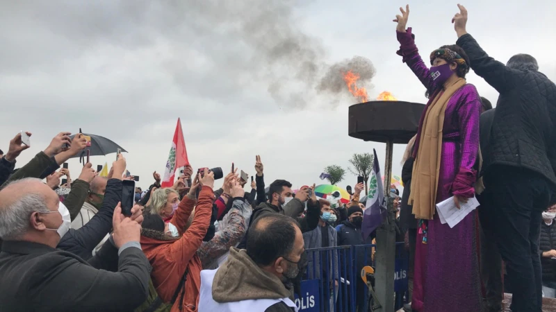 Nevruz Kutlamalarında HDP’ye Kapatma Davasına Protesto