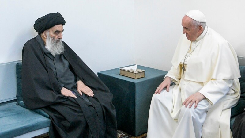 Papa Şii Lider El Sistani ile Görüştü 