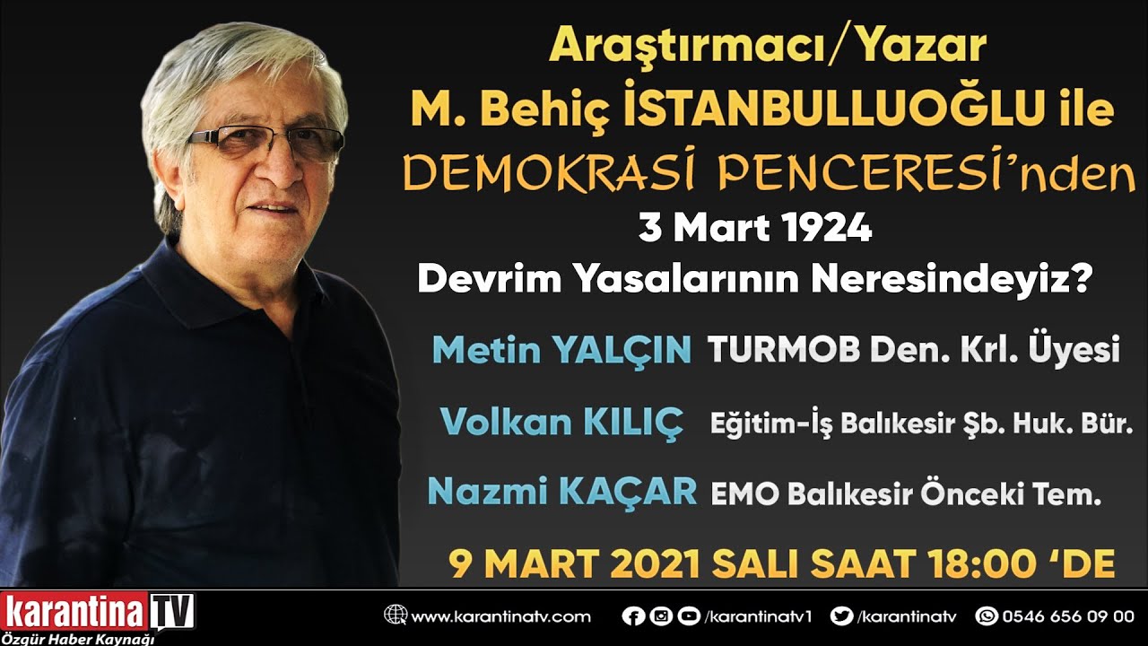 “3 Mart 1924 Devrim Yasaları”nın neresindeyiz?