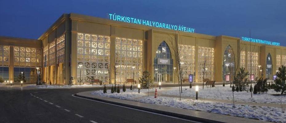 Türkistan Uluslararası Havalimanı 5 ayda yaklaşık 34 bin yolcu ağırladı