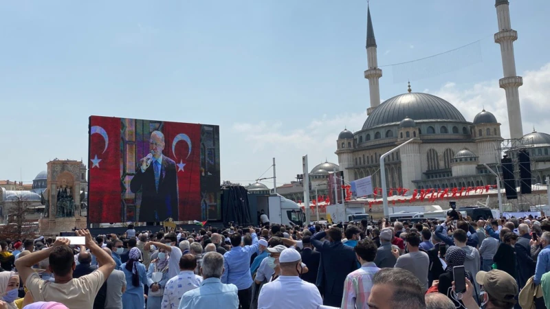Erdoğan Cami Açılışında Gezi Eylemcilerini Suçladı