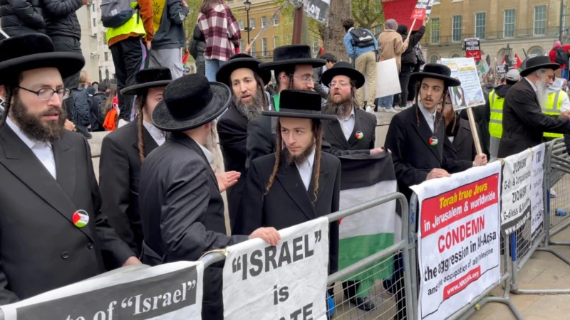 Filistin Eylemcilerine İsrail Karşıtı Yahudilerden Destek