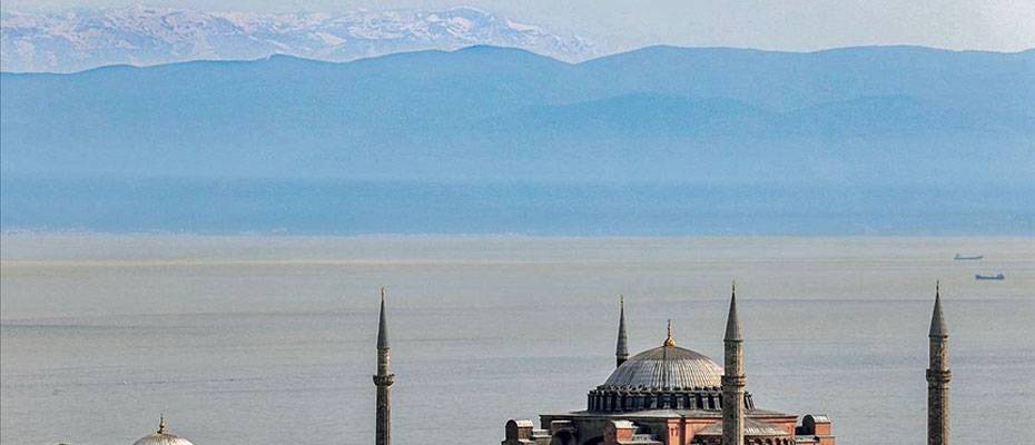 İstanbul’dan Uludağ manzarası bir yıl sonra tekrar görüldü