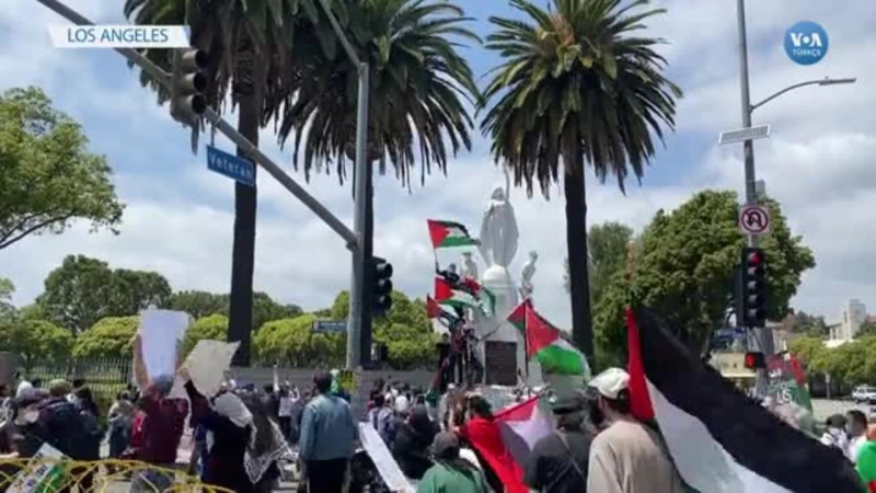 Los Angeles’ta İsrail Protestosu