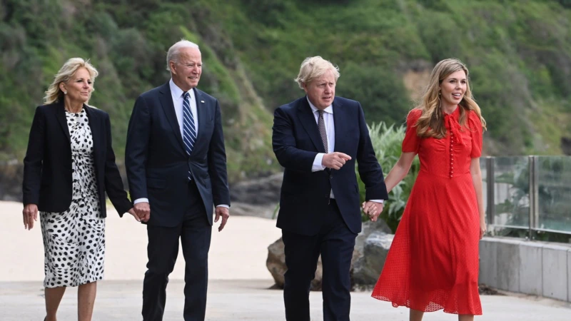 Biden İngiltere Başbakanı Johnson'la Biraraya Geldi